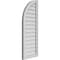 Ekena Millwork Quarter Round Top Left Surface Mount PVC Gable Vent w/ 2"W x 1-1/2"P Brickmould Frame, 16"W x 42"H GVPQL16X4202SN - alternate 4